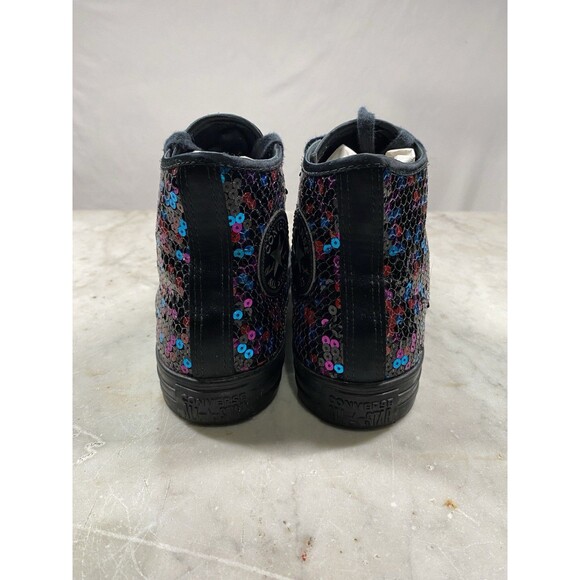 Converse All Star Sequin Hi Top Women’s 7 EUC - Picture 7 of 9